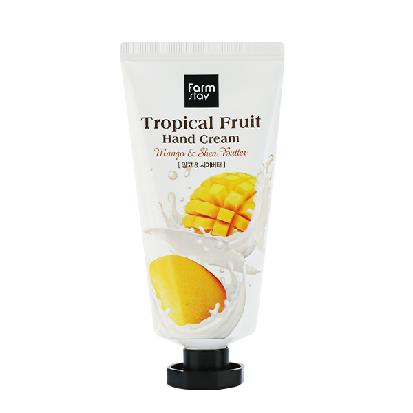 Крем для рук с маслами манго и ши  FarmStay Tropical Fruit Mango & Shea Butter Hand Cream