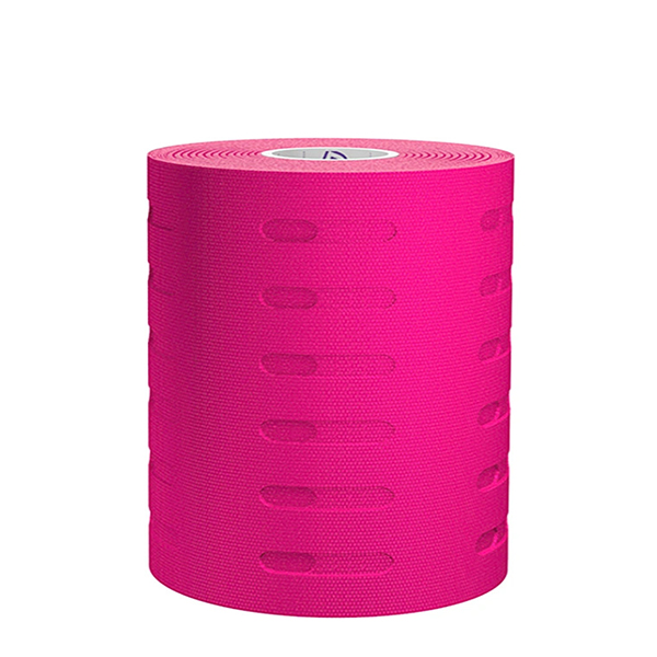 Перфорированный кинезиотейп  BBTape Lymph Face 10см*5м (розовый)