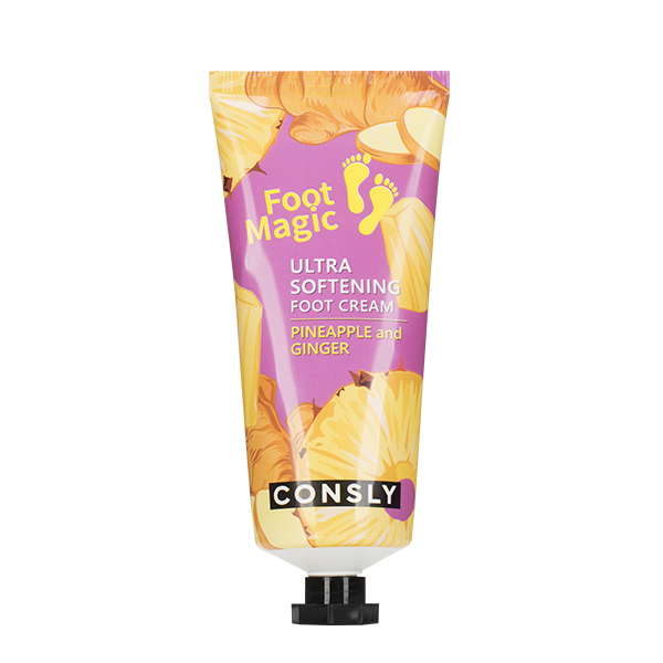 Смягчающий крем для ног с экстрактом ананаса и имбиря Consly Ultra Softening Foot Cream