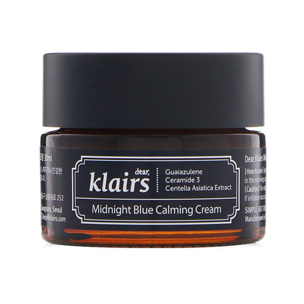 Крем с азуленом для чувствительной кожи Klairs Midnight Blue Calming Cream 30ml