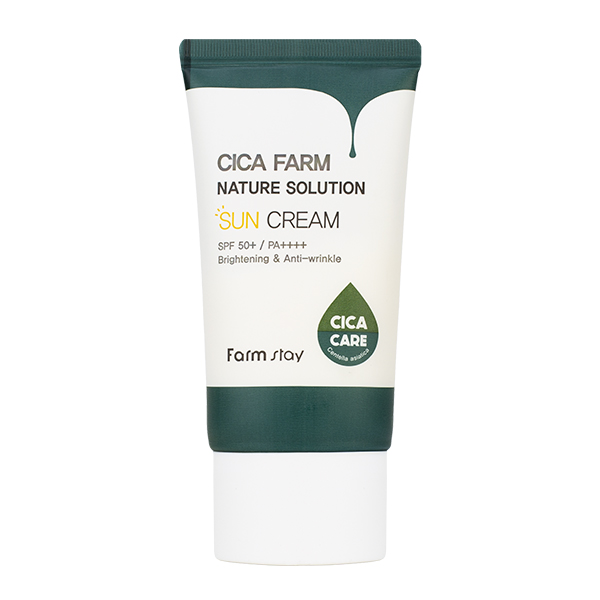 Солнцезащитный крем с центеллой азиатской  FarmStay Cica Farm Nature Solution Sun Cream