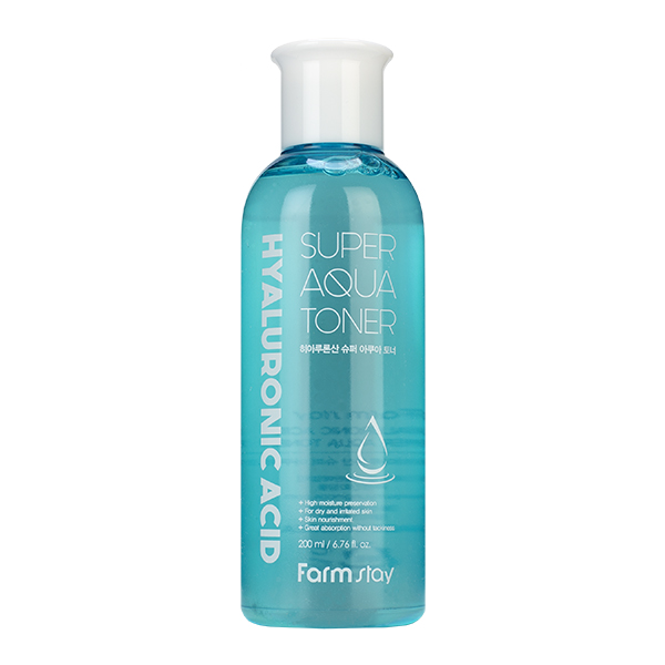 Увлажняющий тонер с гиалуроновой кислотой  FarmStay Hyaluronic Acid Super Aqua Toner