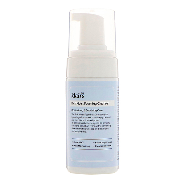 Мягкая пенка для ежедневного умывания  Klairs Rich Moist Foaming Cleanser