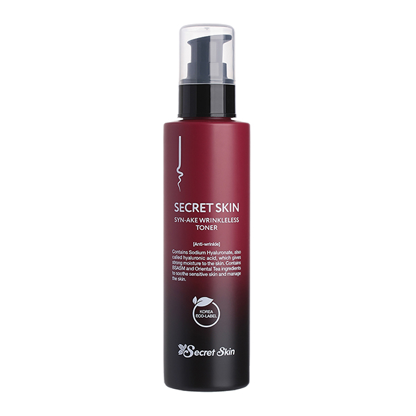 Антивозрастной тонер с пептидом Syn-Ake  Secret Skin Syn-Ake Wrinkleless Toner