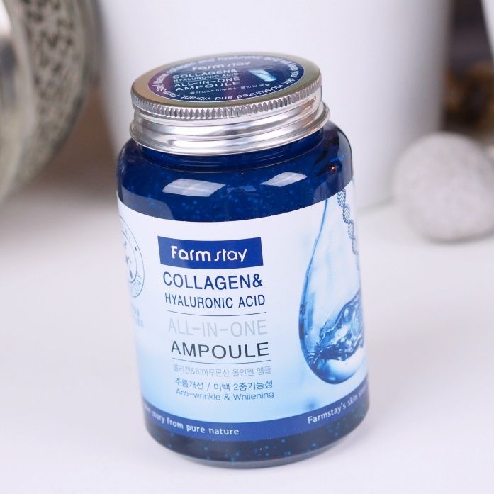Ампульная сыворотка с коллагеном FarmStay Collagen Hyaluronic Acid All-In-One Ampoule