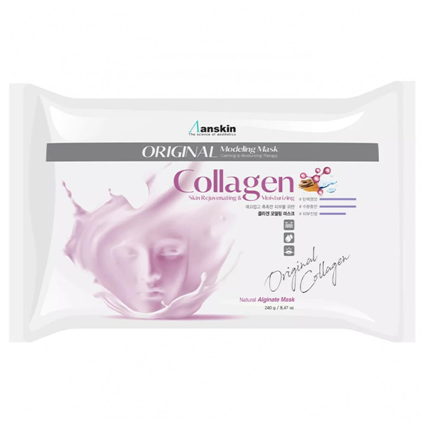 Альгинатная маска с коллагеном Anskin Collagen Modeling Mask (240 гр, мягкая упаковка)