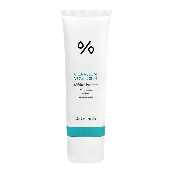 Солнцезащитный крем с центеллой азиатской  Dr.Ceuracle Cica Regen Vegan Sun SPF 50+ PA++++