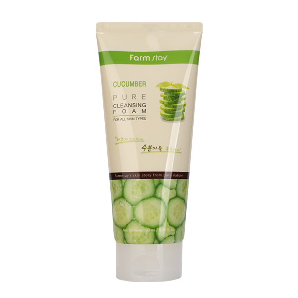 Очищающая пенка с экстрактом огурца FarmStay Cucumber Pure Cleansing Foam