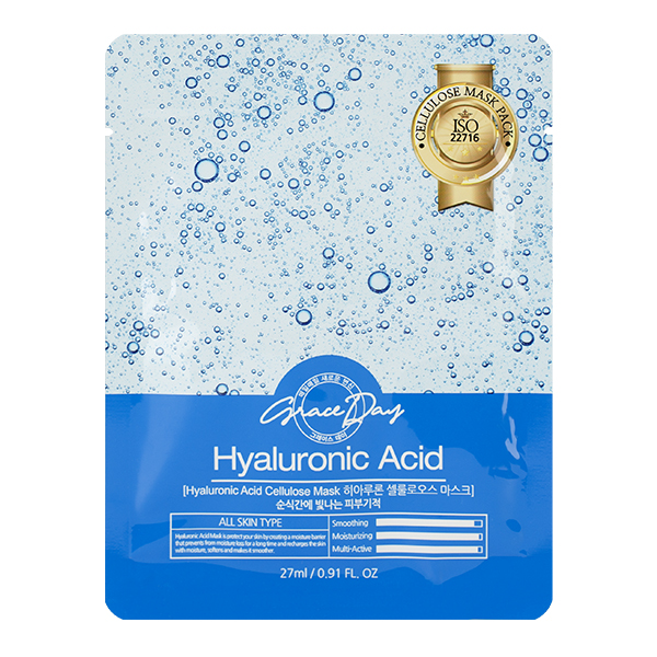 Тканевая маска с гиалуроновой кислотой Grace Day Hyaluronic Acid Cellulose Mask