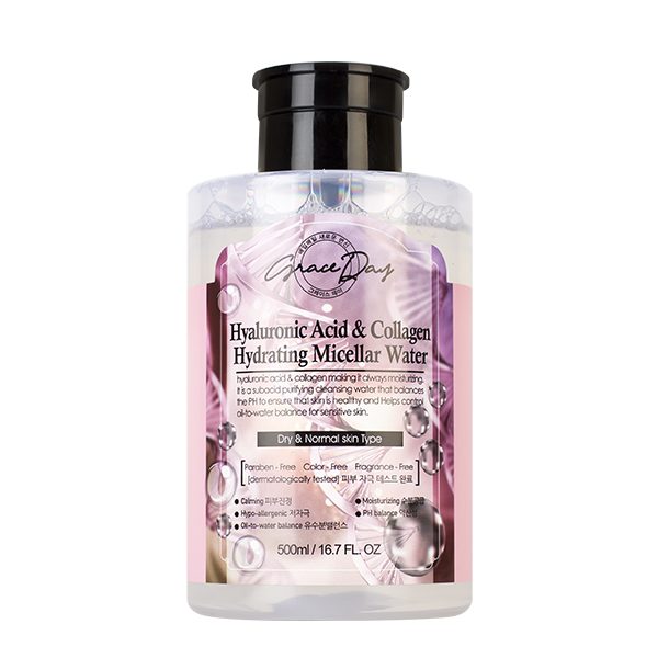 Увлажняющая мицеллярная вода с гиалуроновой кислотой и коллагеном Grace Day Hyaluronic Acid & Collagen Hydrating Micellar Water