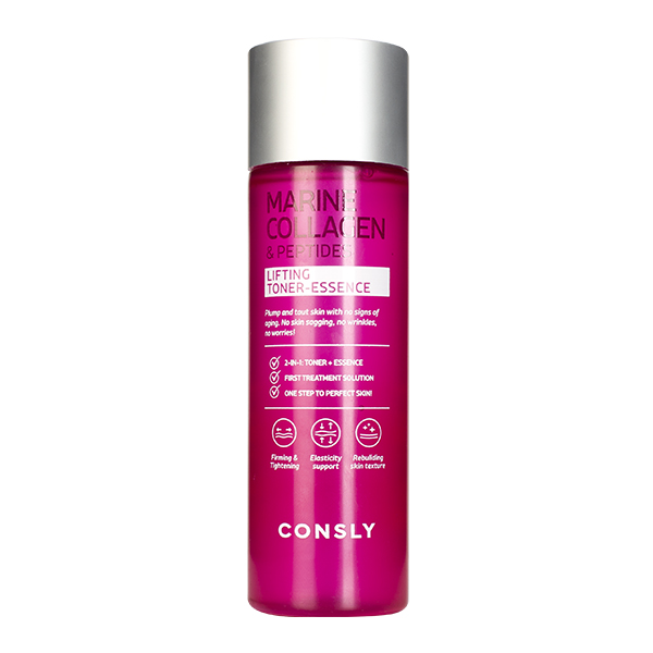 Омолаживающая тонер-эссенция с морским коллагеном и пептидами Consly Marine Collagen & Peptides Lifting Toner-Essence