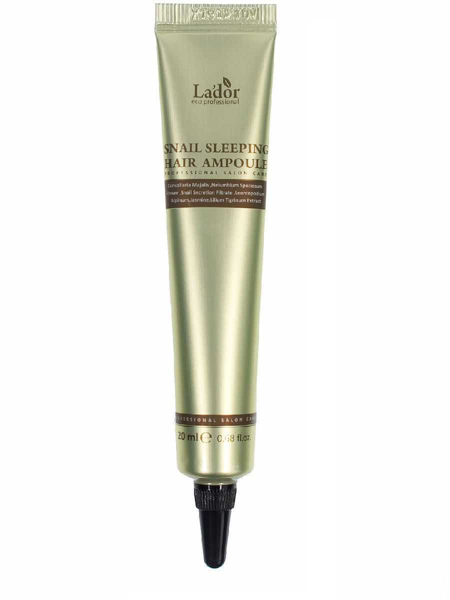 Восстанавливающая ночная сыворотка для волос  La'dor Snail Sleeping Hair Ampoule