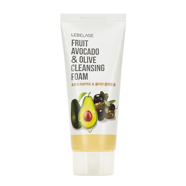 Смягчающая пенка с экстрактами авокадо и оливы LEBELAGE Fruit Avocado & Olive Cleansing Foam