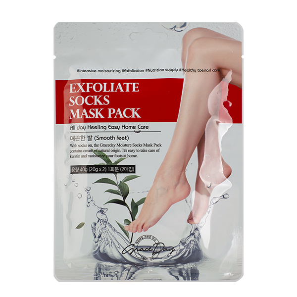 Питательная маска для ног Grace Day Exfoliate Socks Mask Pack