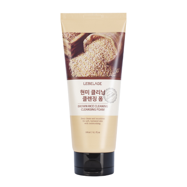 Пенка для умывания с экстрактом коричневого риса LEBELAGE Brown Rice Cleaning Cleansing Foam