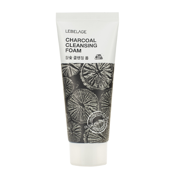 Пенка для умывания с древесным углём LEBELAGE Charcoal Cleansing Foam