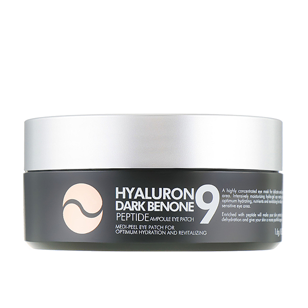 Омолаживающие патчи для глаз с пептидами и коэнзимом Q10 MEDI-PEEL Hyaluron Dark Benone Peptide 9 Ampoule Eye Patch