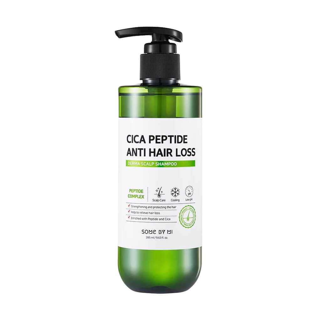 Шампунь против выпадения волос с центеллой и пептидами SOME BY MI Cica Peptide Anti Hair Loss Derma Scalp Shampoo