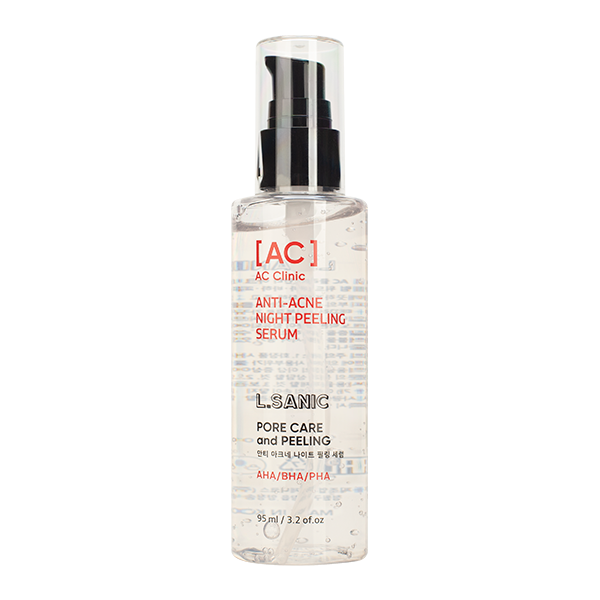 Обновляющая сыворотка-пилинг с AHA, BHA, PHA кислотами L.Sanic AC Clinic Anti-Acne Night Peeling Serum with AHA, BHA, PHA