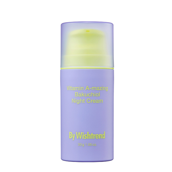 Ночной омолаживающий крем с ретинолом и бакучиолом By Wishtrend Vitamin A-mazing Bakuchiol Night Cream