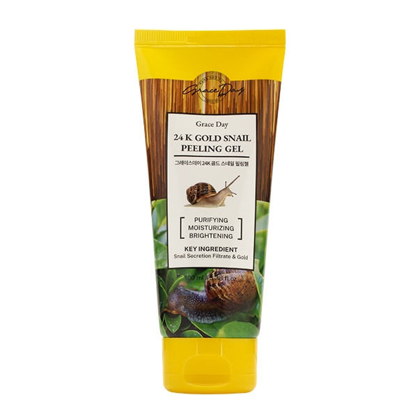 Отшелушивающий гель с муцином улитки Grace Day 24 k Gold Snail Peeling Gel