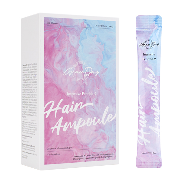 Филлер для восстановления волос с пептидами, 10мл*20шт Grace Day Intensive Peptide-9 Hair Ampoule