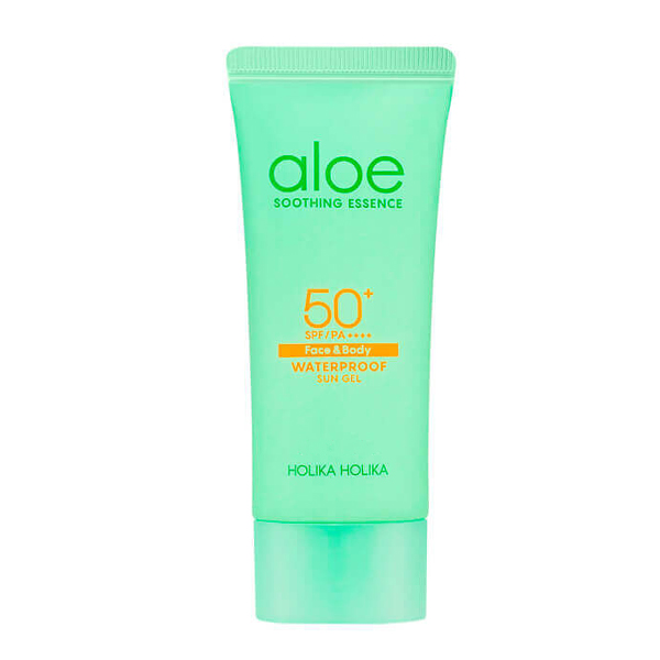 Солнцезащитный крем с алоэ, 70 мл Holika Holika Aloe Soothing Essence Face & Body Waterproof Sun Cream SPF50+ PA++++