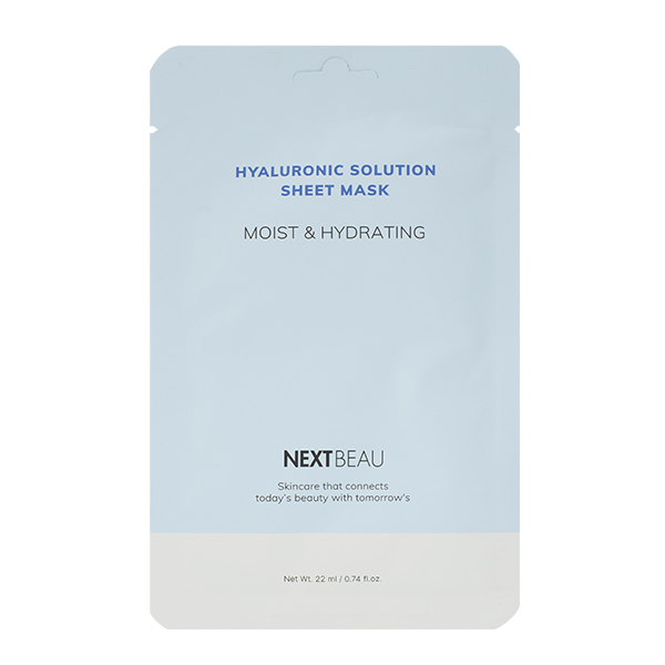Увлажняющая тканевая маска с гиалуроновой кислотой NEXTBEAU Hyaluronic Solution Sheet Mask Moist & Hydrating