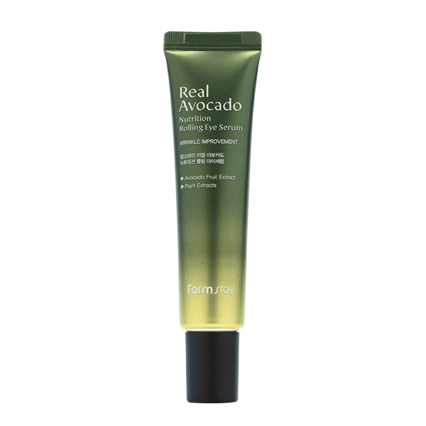 Питательная сыворотка-роллер для кожи вокруг глаз с авокадо FarmStay Real Avocado Nutrition Rolling Eye Serum
