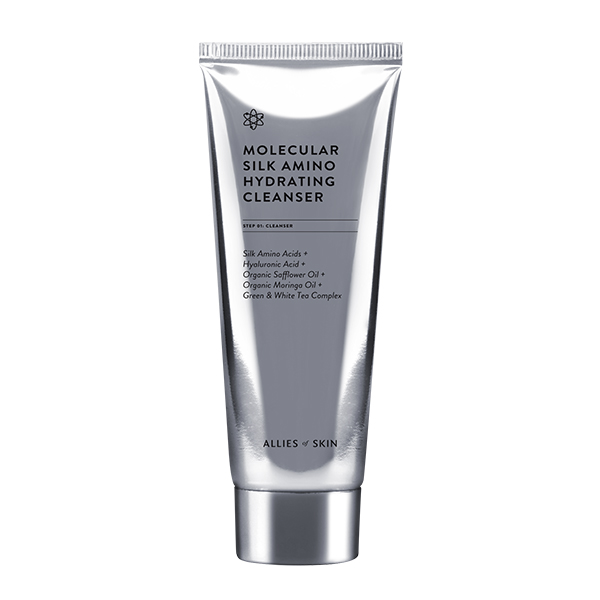 Мягкая пенка для умывания с аминокислотами шёлка ALLIES OF SKIN Molecular Silk Amino Hydrating Cleanser