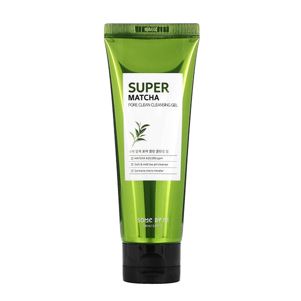 Гель для умывания с чаем матча и PHA Some By Mi Super Matcha Pore Clean Сleansing Gel