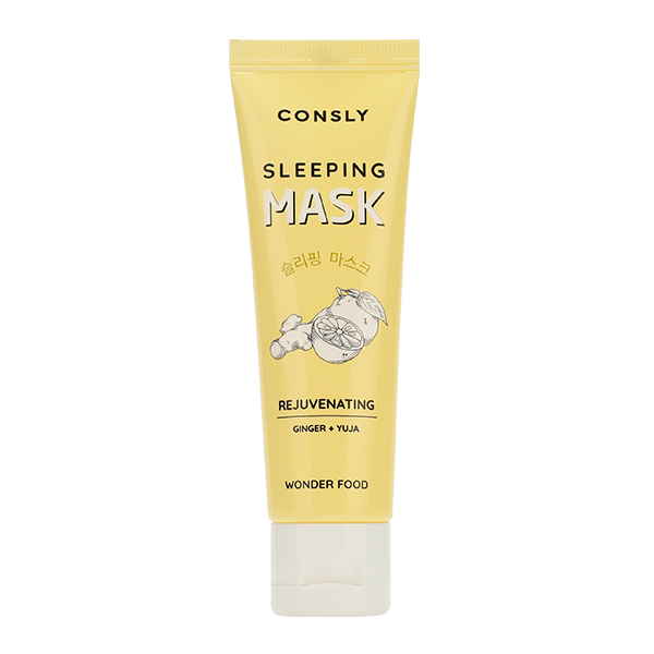 Ночная маска против морщин с экстрактами имбиря и юзу Consly Wonder Food Ginger and Yuja Rejuvenating Sleeping Mask