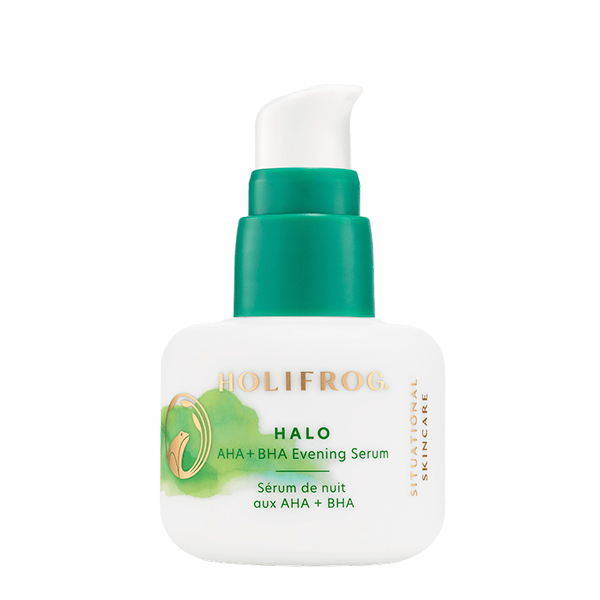 Обновляющая сыворотка с AHA и BHA кислотами  HoliFrog Halo AHA + BHA Evening Serum