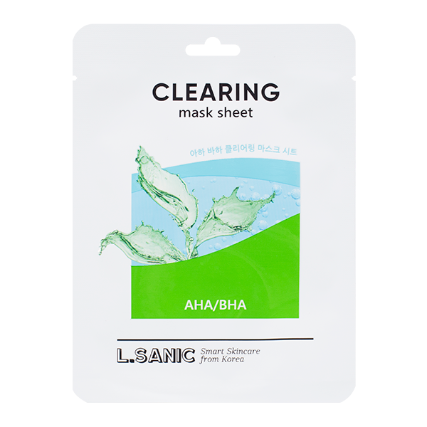 Тканевая маска с кислотами  L.Sanic AHA/BHA Clearing Mask Sheet