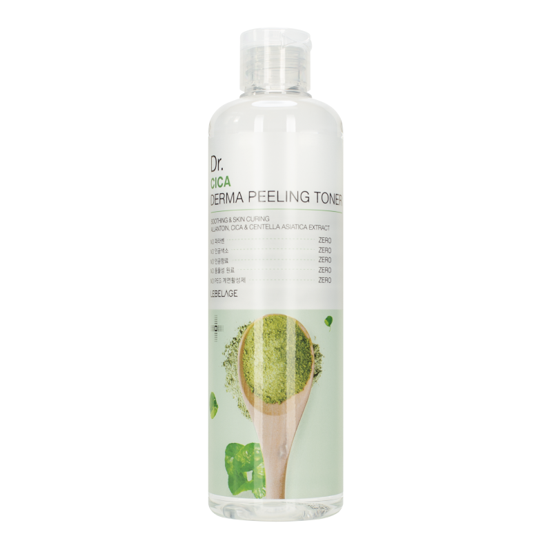 Успокаивающий отшелушивающий тонер с центеллой азиатской LEBELAGE Dr. Cica Derma Peeling Toner