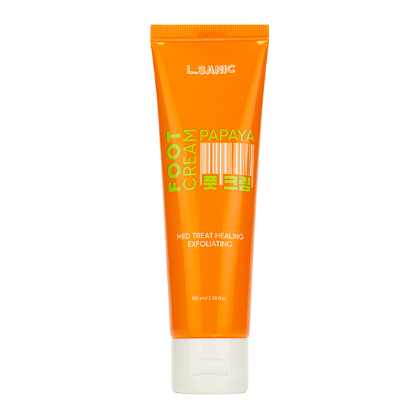 Отшелушивающий пилинг-крем для ног с экстрактом папайи L.Sanic Med Treat Healing Exfoliating Foot Cream with Papaya Enzymes