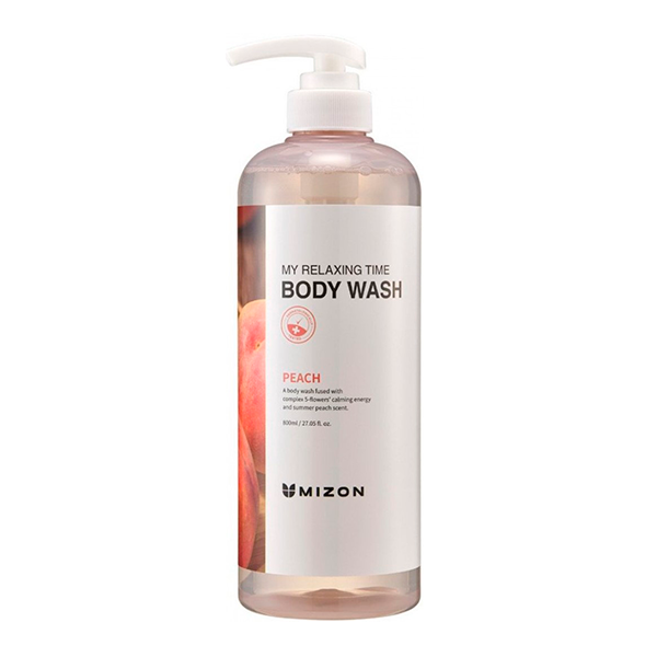 Гель для душа с экстрактом персика Mizon My Relaxing Time Body Wash Peach