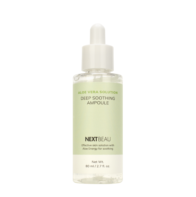 Смягчающая ампульная сыворотка с экстрактом алоэ NEXTBEAU Aloe Vera Solution Deep Soothing Ampoule