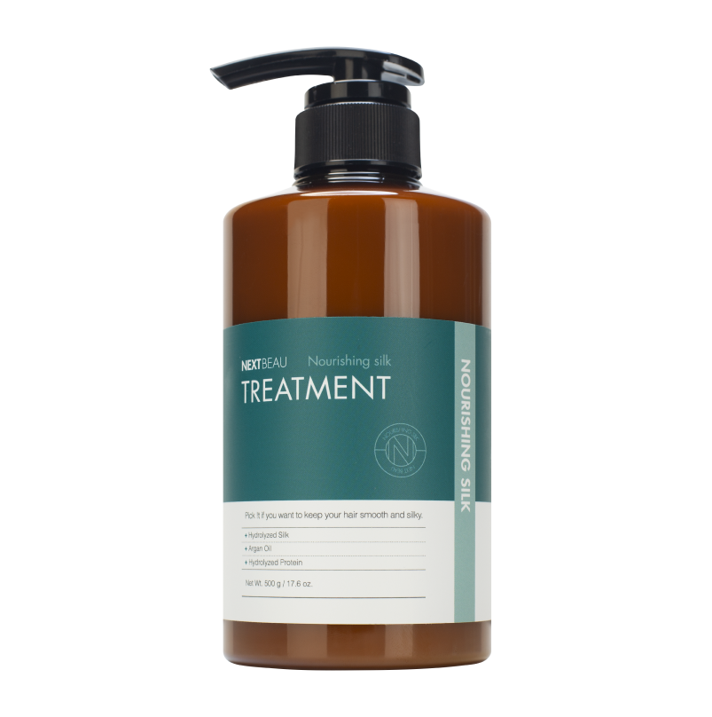 Питательная маска для поврежденных волос с протеинами шёлка NEXTBEAU Nourishing Silk Treatment