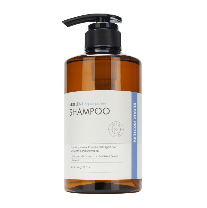 Питательный шампунь для сухих волос с кератином NEXTBEAU Repair Protein Shampoo