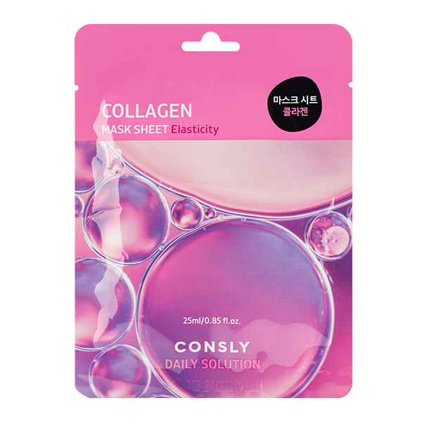 Тканевая маска для лица с гидролизованным морским коллагеном Consly Daily Solution Collagen Mask Sheet