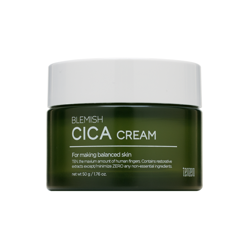 Смягчающий крем с экстрактом центеллы азиатской TENZERO Blemish Cica Cream