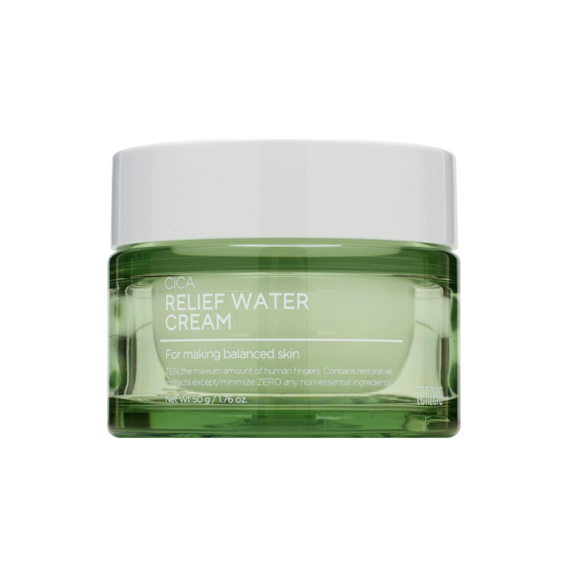 Успокаивающий крем с центеллой азиатской TENZERO Cica Relief Water Cream
