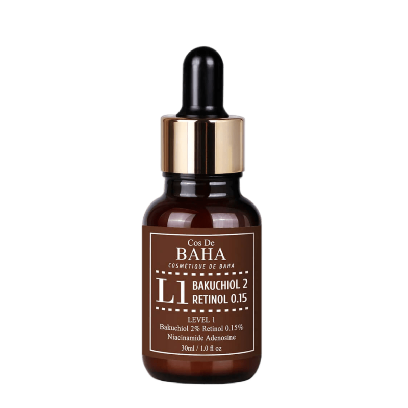 Омолаживающая сыворотка с ретинолом и бакучиолом Cos De Baha L1 Bakuchiol & Retinol Serum