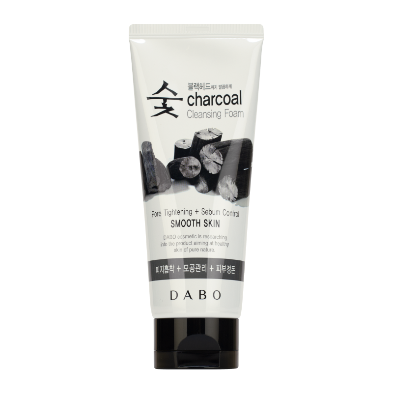 Очищающая пенка с древесным углем для смягчения кожи DABO Charcoal Cleansing Foam Smooth Skin