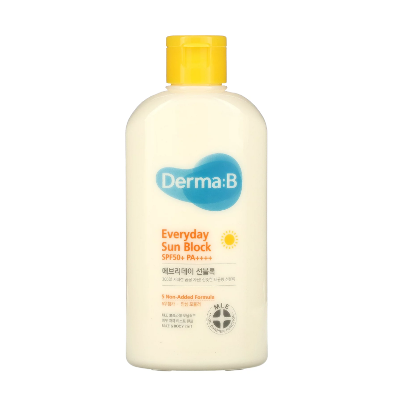 Солнцезащитный крем для лица и тела 2-в-1&nbsp;SPF50+ PA++++ Derma:B Sun Block SPF50+ PA++++
