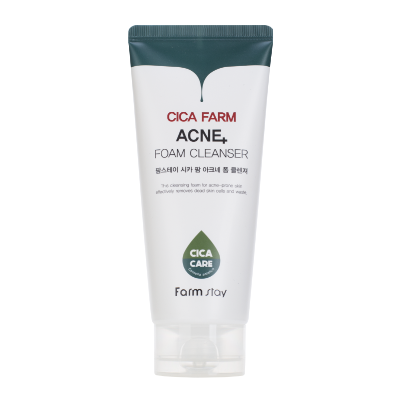 Очищающая пенка с центеллой азиатской для проблемной кожи FarmStay Cica Farm Acne Foam Cleanser