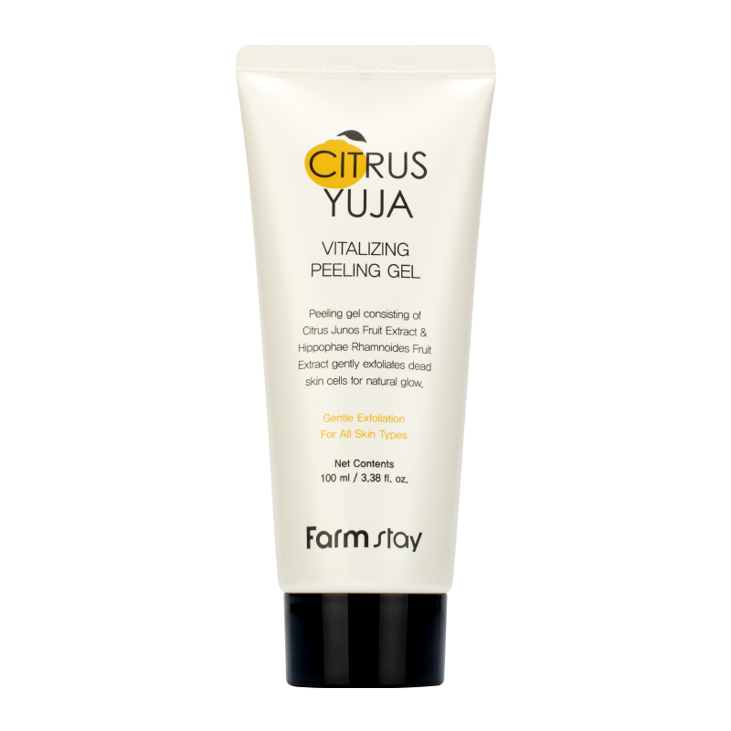 Отшелушивающий пилинг-гель с экстрактом юдзу FarmStay Citrus Yuja Vitalizing Peeling Gel