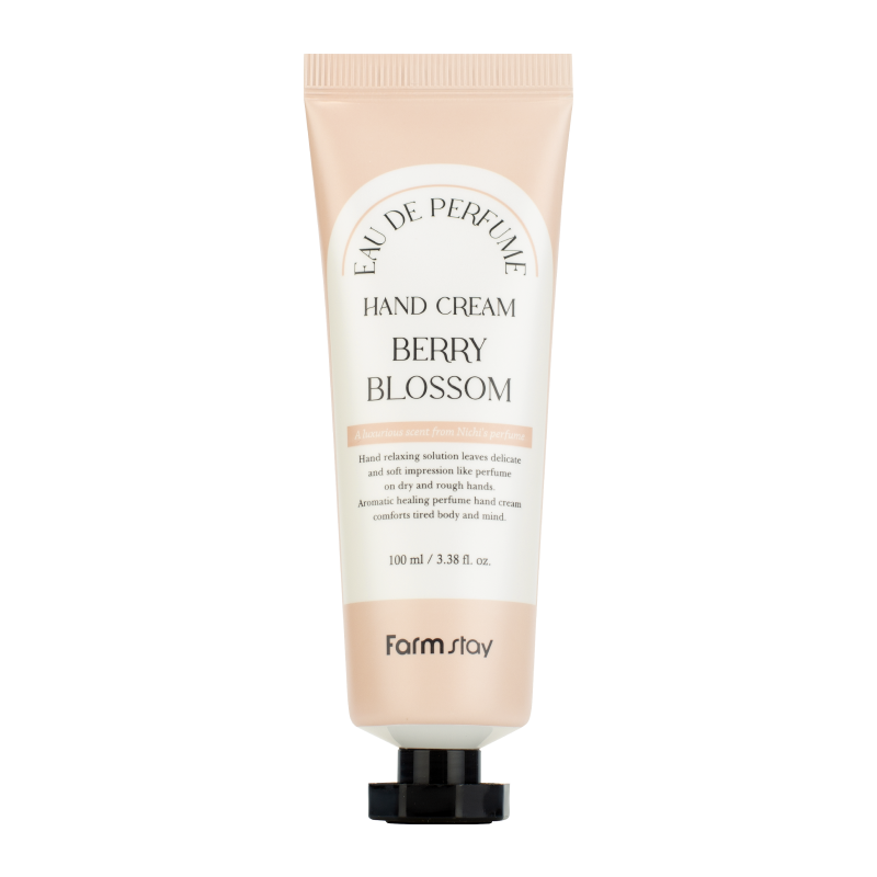 Парфюмированный крем для рук с экстрактами ягод FarmStay EAU DE Perfume Hand Cream Berry Blossom
