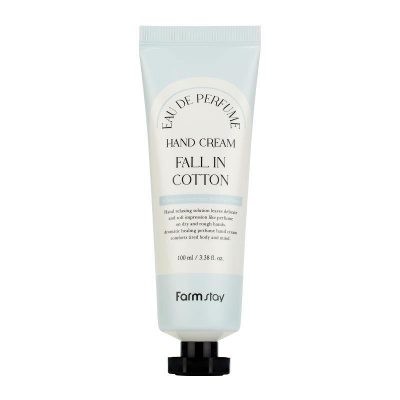 Парфюмированный крем для рук с экстрактом хлопка FarmStay EAU DE Perfume Hand Cream Fall In Cotton